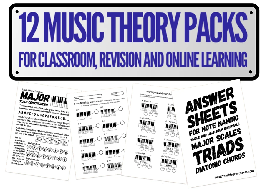 music theory lesson plans and worksheets